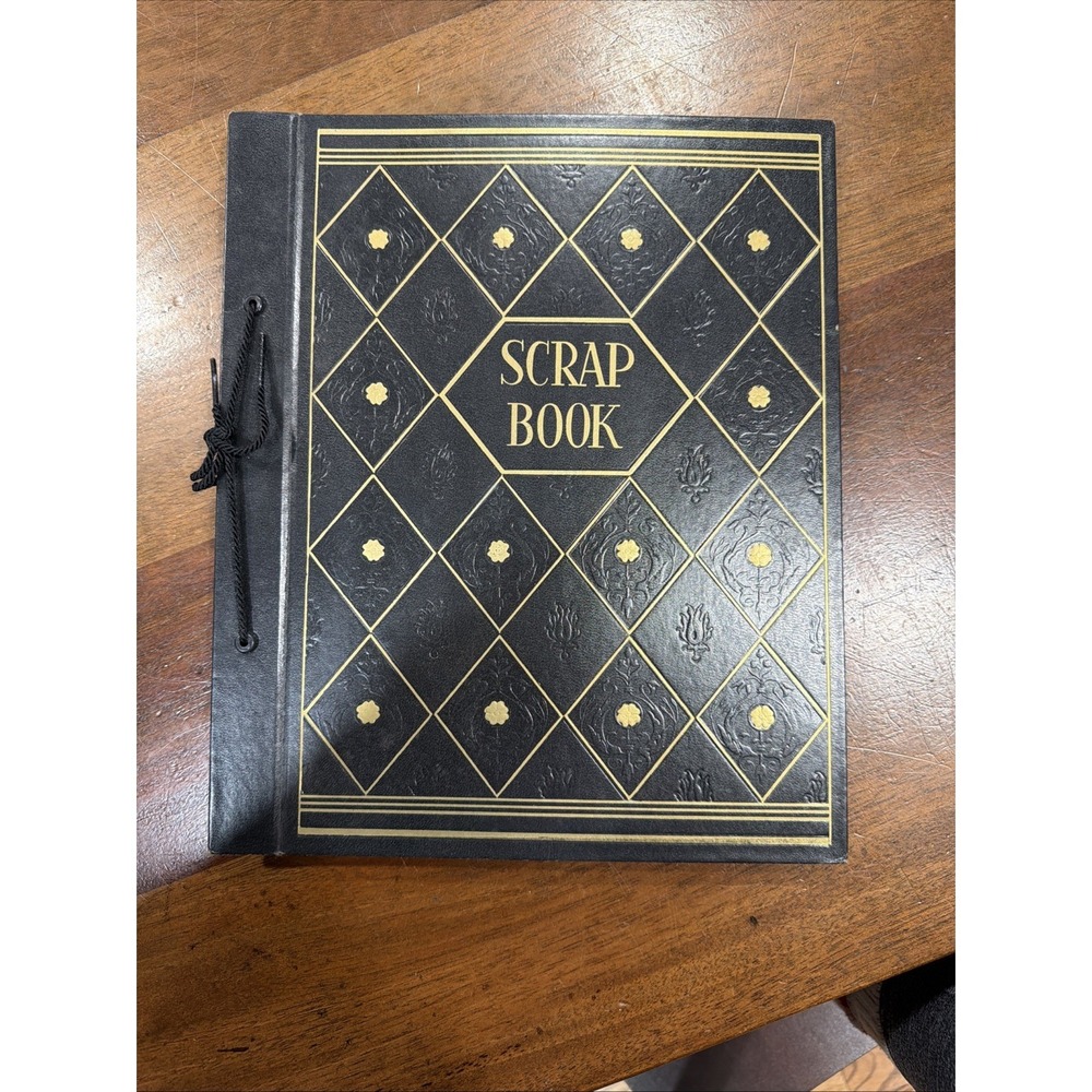Vintage 1959 NEW 22 Page Scrapbook With Original Receipt